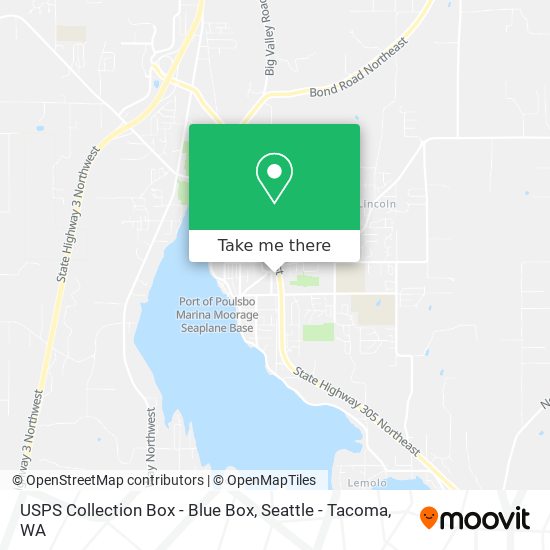 USPS Collection Box - Blue Box map