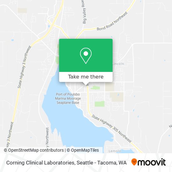 Mapa de Corning Clinical Laboratories