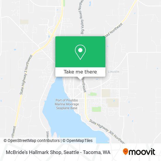 McBride's Hallmark Shop map