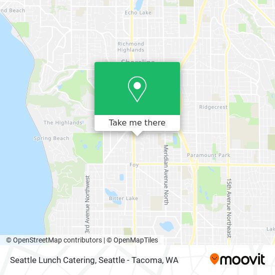 Mapa de Seattle Lunch Catering