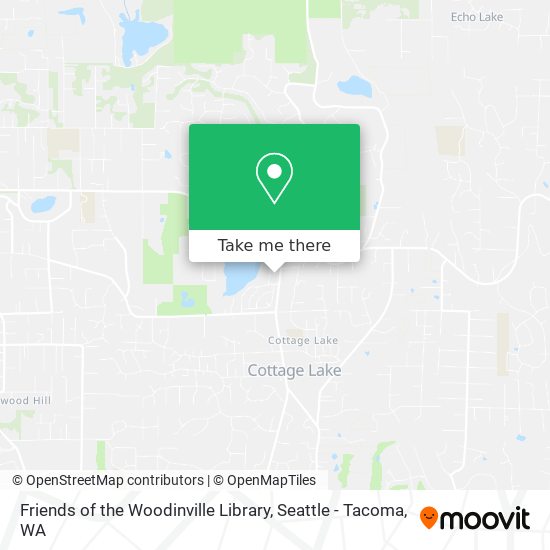 Friends of the Woodinville Library map