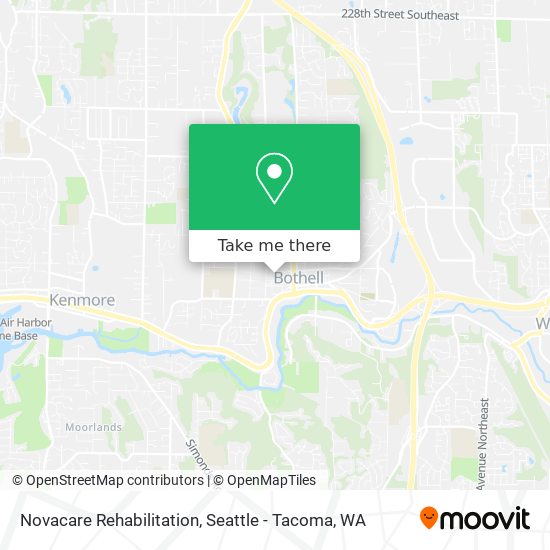 Novacare Rehabilitation map