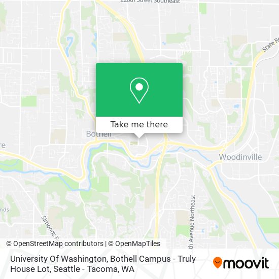 University Of Washington, Bothell Campus - Truly House Lot map