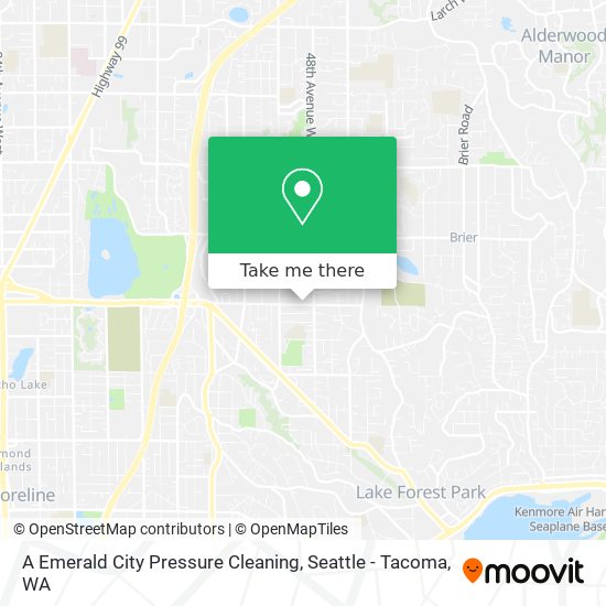 A Emerald City Pressure Cleaning map