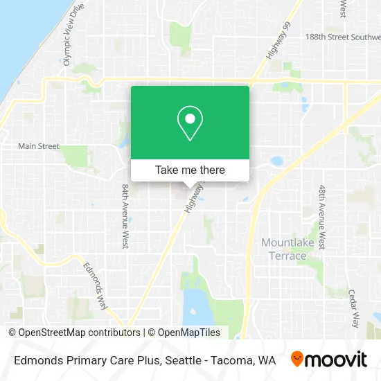 Mapa de Edmonds Primary Care Plus