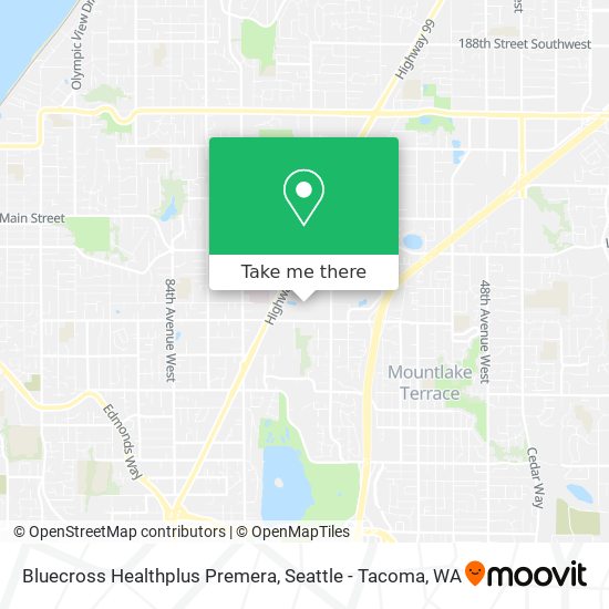 Bluecross Healthplus Premera map