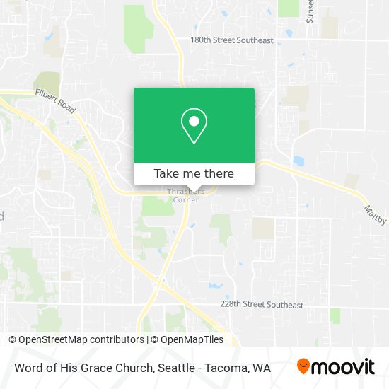 Word of His Grace Church map