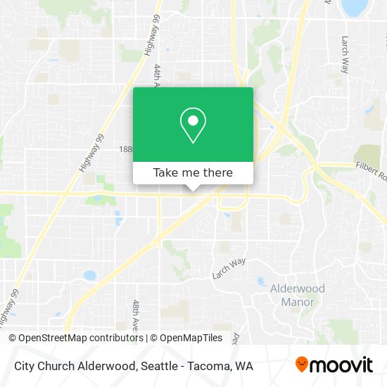 Mapa de City Church Alderwood