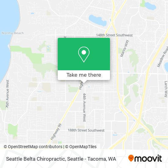 Mapa de Seattle Belta Chiropractic