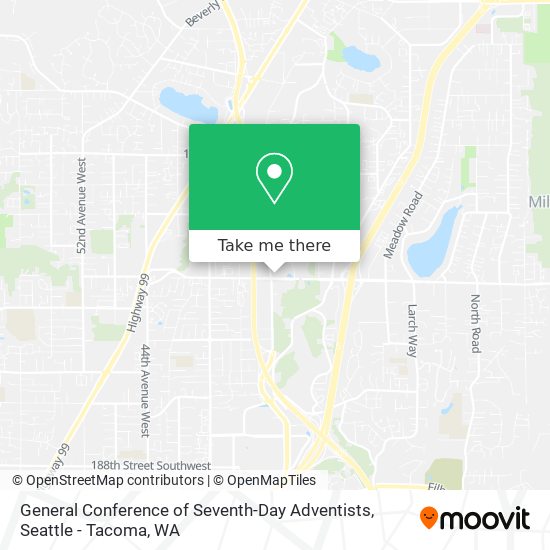 General Conference of Seventh-Day Adventists map