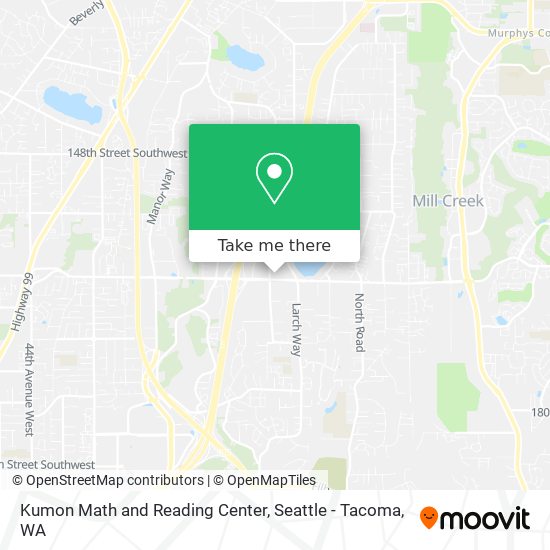 Kumon Math and Reading Center map