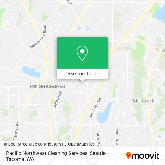 Pacific Northwest Cleaning Services map