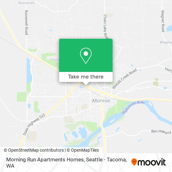 Morning Run Apartments Homes map