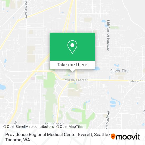 Providence Regional Medical Center Everett map