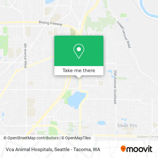 Vca Animal Hospitals map