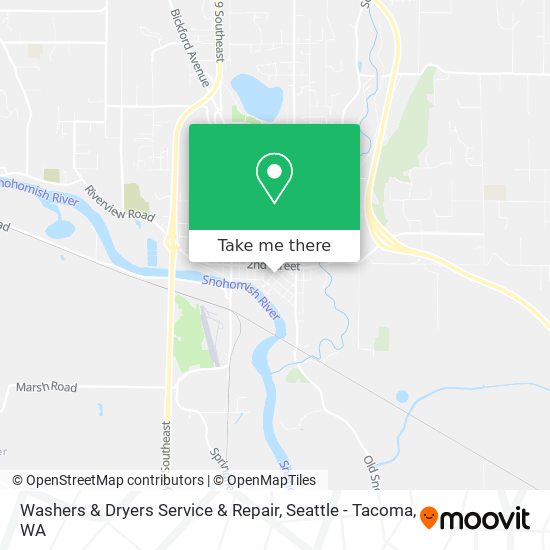 Mapa de Washers & Dryers Service & Repair