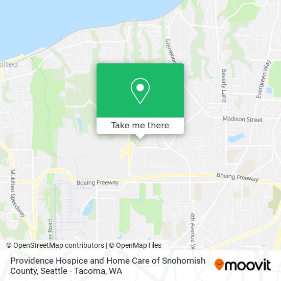 Providence Hospice and Home Care of Snohomish County map