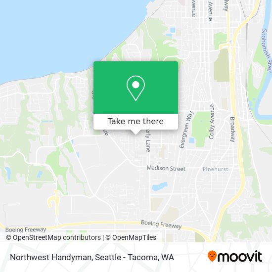 Northwest Handyman map