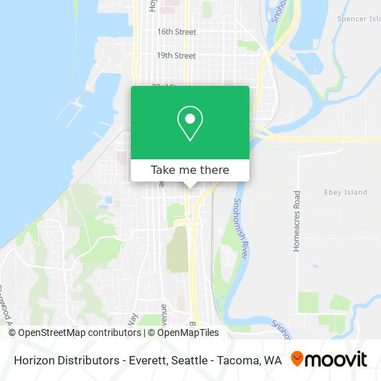 Mapa de Horizon Distributors - Everett