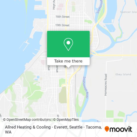 Allred Heating & Cooling - Everett map