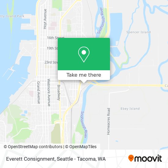 Everett Consignment map