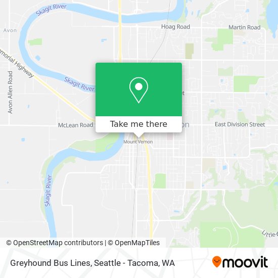 Greyhound Bus Lines map