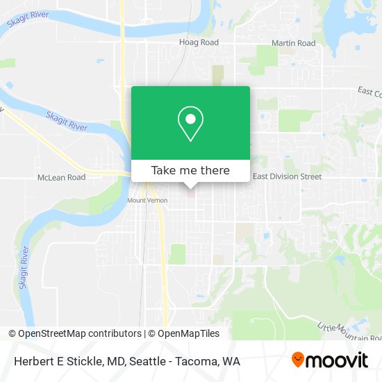 Herbert E Stickle, MD map