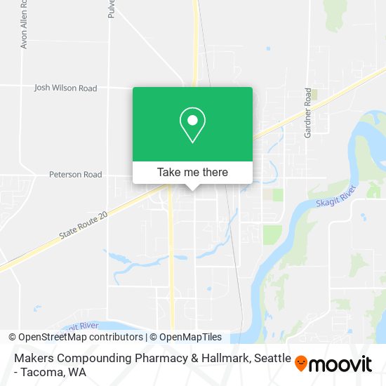 Mapa de Makers Compounding Pharmacy & Hallmark