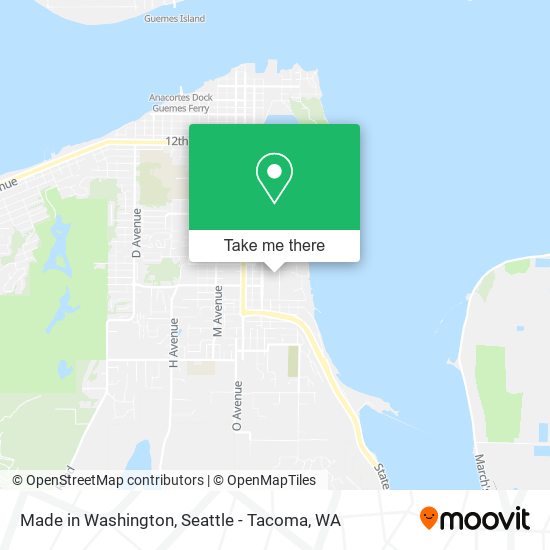 Made in Washington map