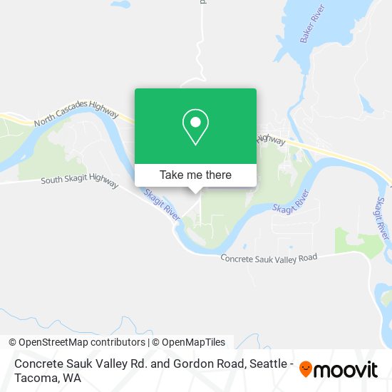Mapa de Concrete Sauk Valley Rd. and Gordon Road
