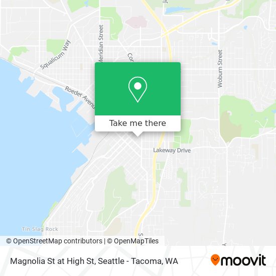 Magnolia St at High St map