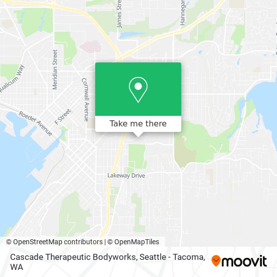 Cascade Therapeutic Bodyworks map