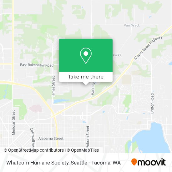 Mapa de Whatcom Humane Society