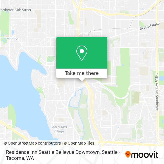 Mapa de Residence Inn Seattle Bellevue Downtown