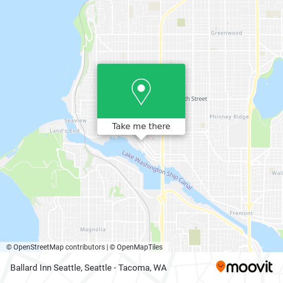 Mapa de Ballard Inn Seattle