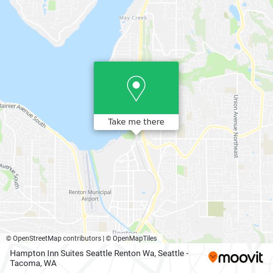 Mapa de Hampton Inn Suites Seattle Renton Wa