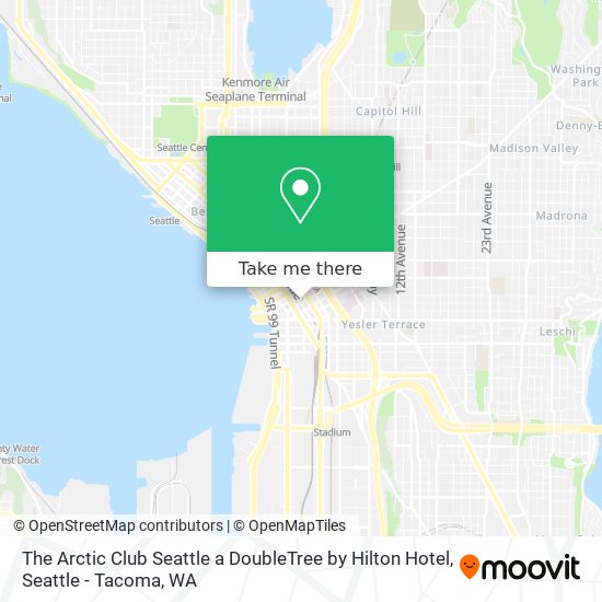 Mapa de The Arctic Club Seattle a DoubleTree by Hilton Hotel