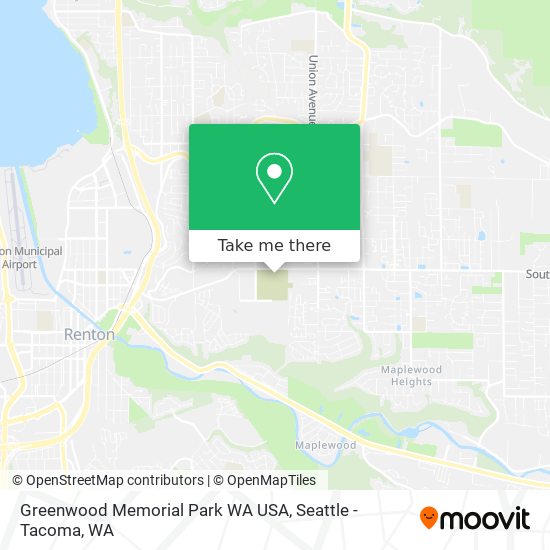 Mapa de Greenwood Memorial Park WA USA