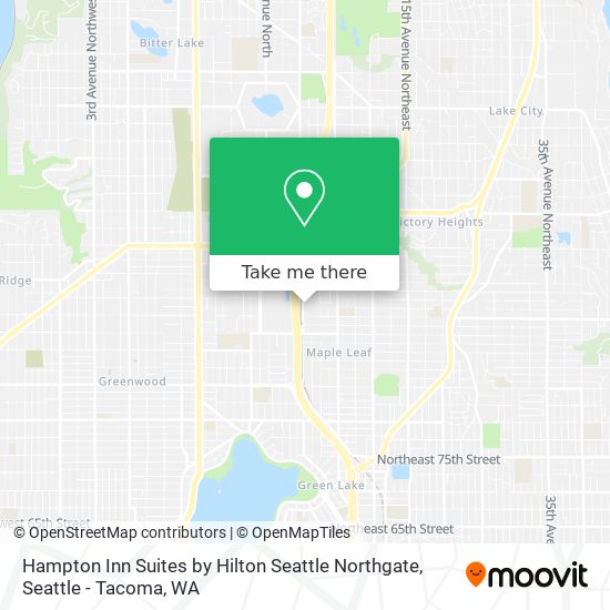 Mapa de Hampton Inn Suites by Hilton Seattle Northgate