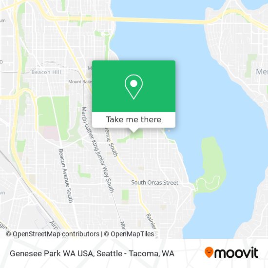 Genesee Park WA USA map