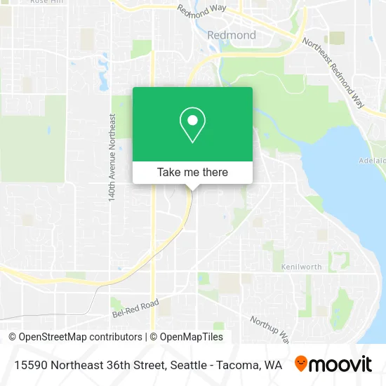 15590 Northeast 36th Street map