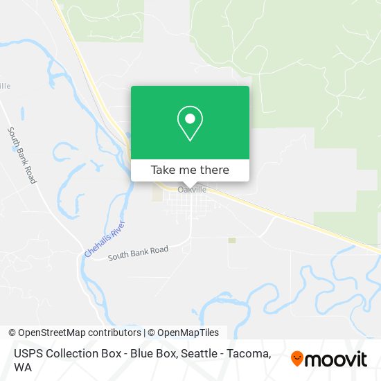 USPS Collection Box - Blue Box map