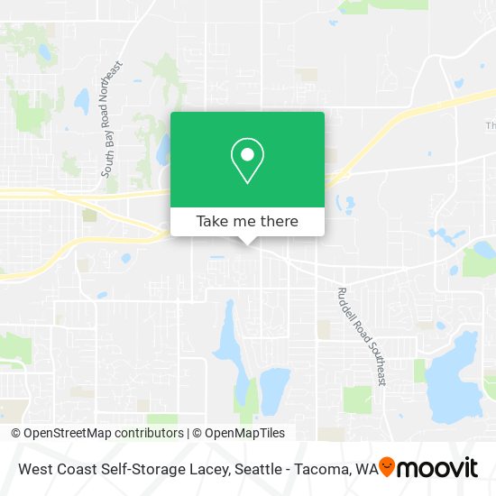 Mapa de West Coast Self-Storage Lacey