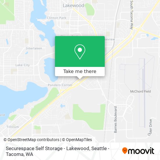 Securespace Self Storage - Lakewood map