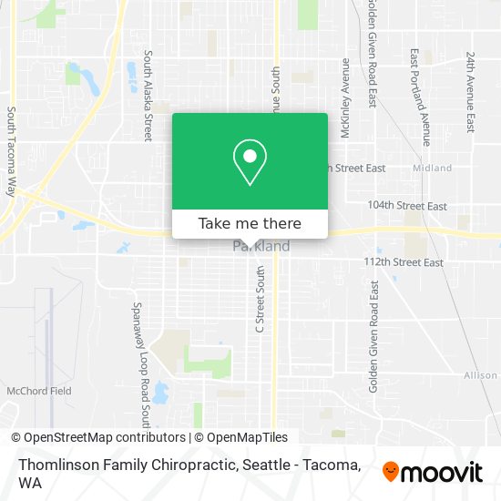 Thomlinson Family Chiropractic map