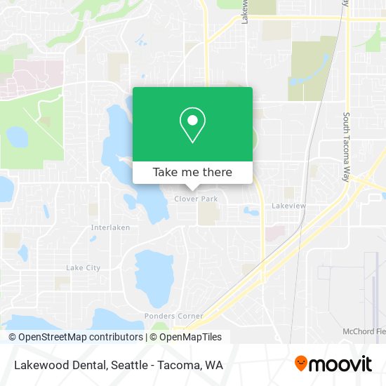 Lakewood Dental map