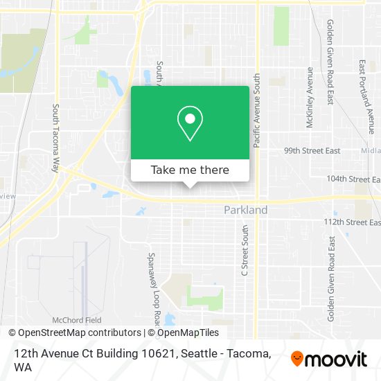 12th Avenue Ct Building 10621 map