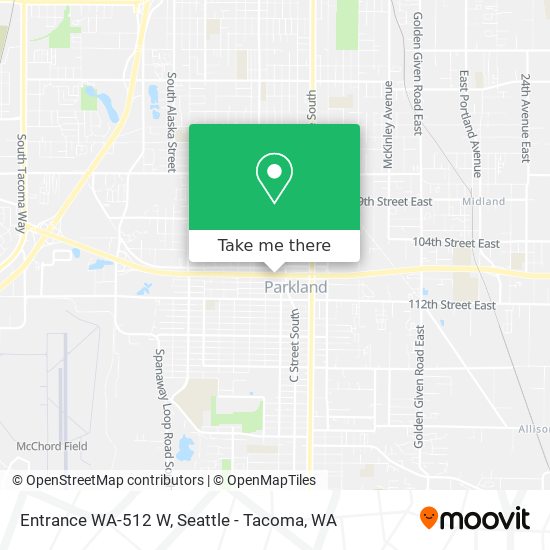 Mapa de Entrance WA-512 W