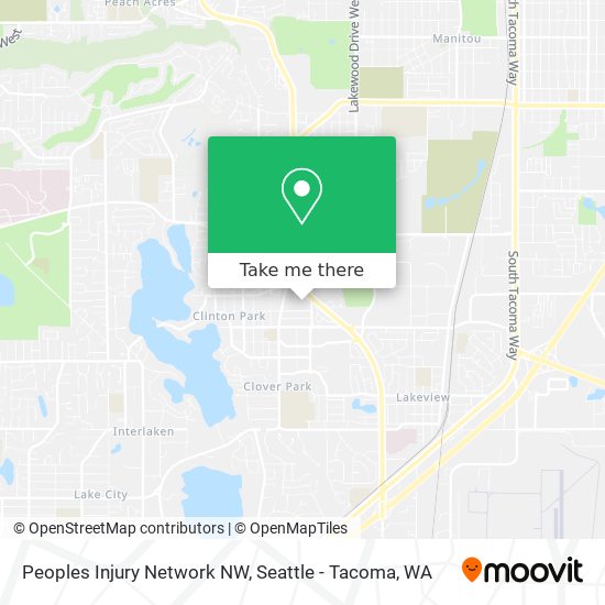 Peoples Injury Network NW map