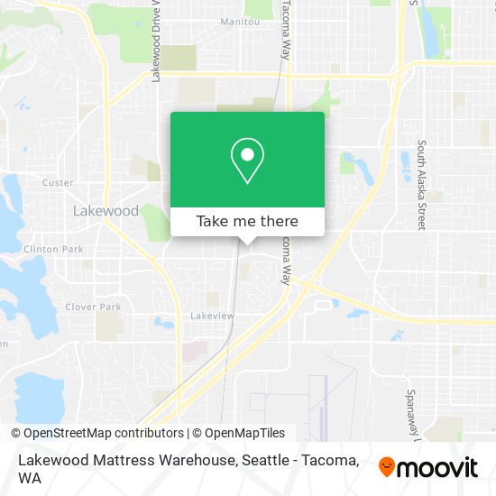 Lakewood Mattress Warehouse map
